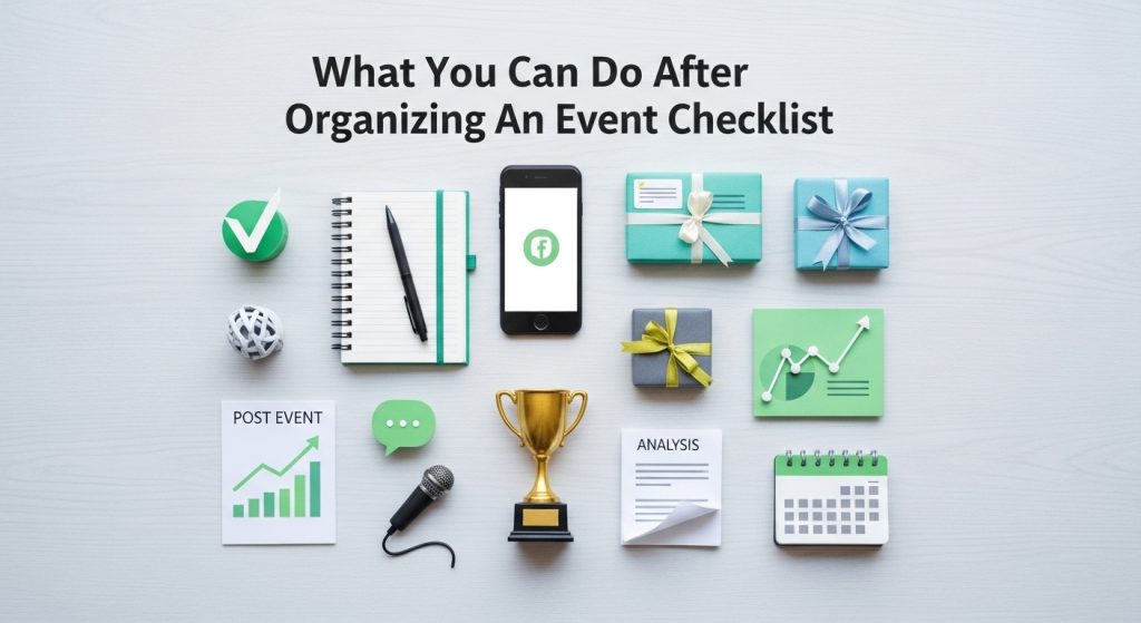 What You Can Do After Organizing An Event Checklist - By Asif Zaidi Organizing An Event Checklist