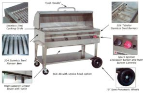 24x48 dome lid BBQ