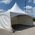15x20 high peak marquee tent with walls