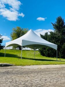20x20 high peak marquee tent - no sides