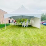 20x30 high peak marquee with one wall 1