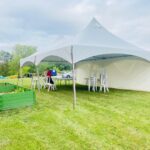 20x30 high peak marquee with one wall 2