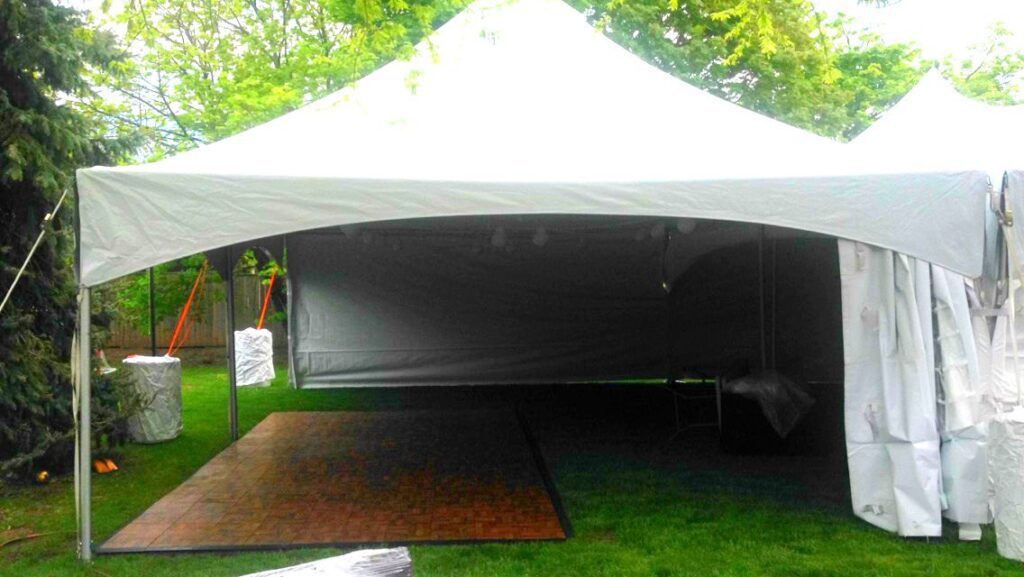 20x30 tent and dance floor