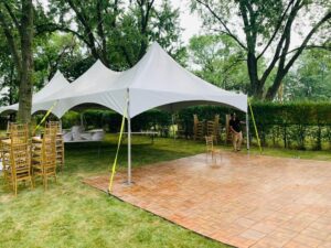 20x50 high peak tent with dance floor