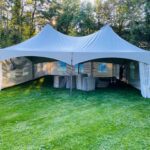 30x40 high peak marquee tent with french window walls