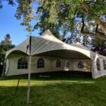 20x40 high peak marquee tent with french window walls 2