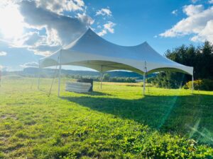 20x40 high peak marquee tent without walls