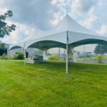 20x40 high peak marquee with open walls