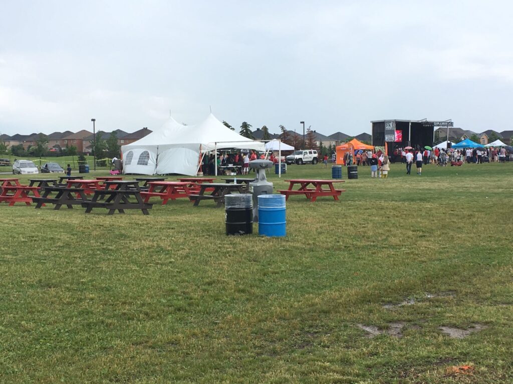 20x40 tent with french window walls