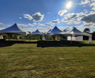 20x40s and a 15x15 tent setup for a wedding 1