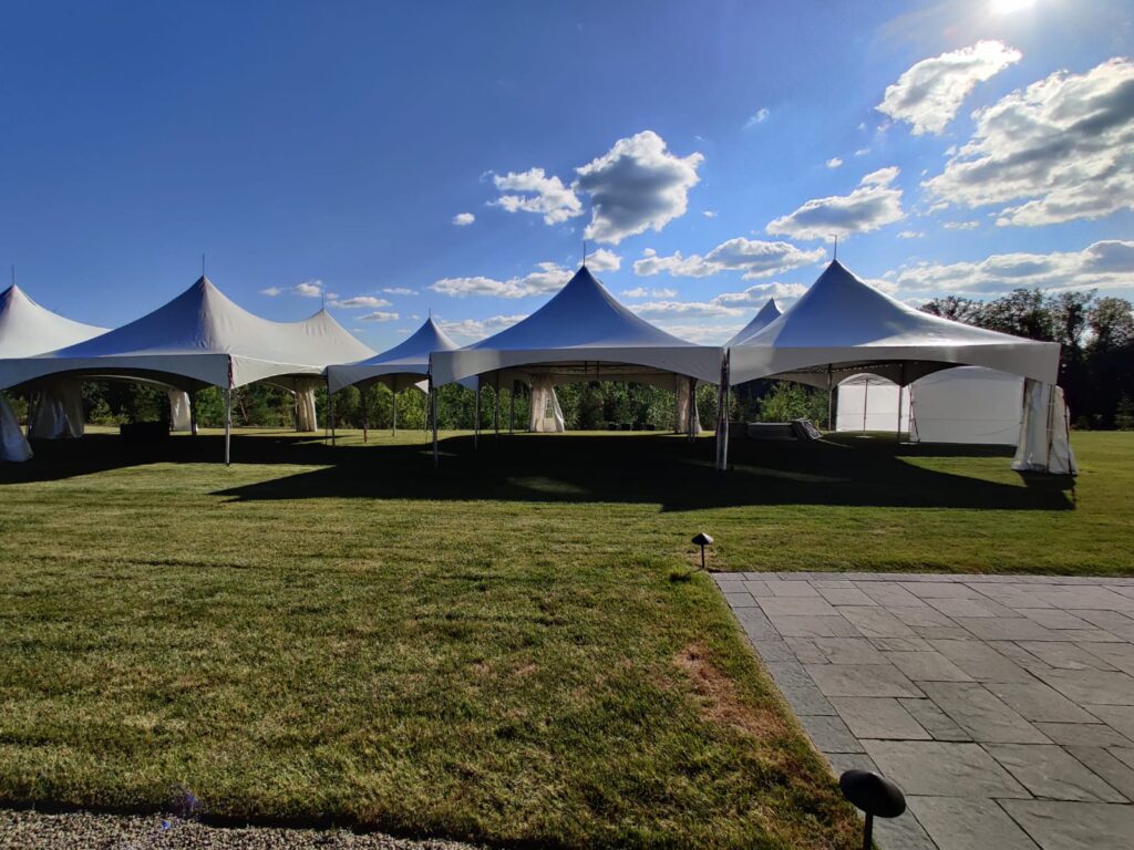 20x40s and a 15x15 tent setup for a wedding 3