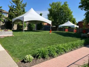 MPR tent installed on event