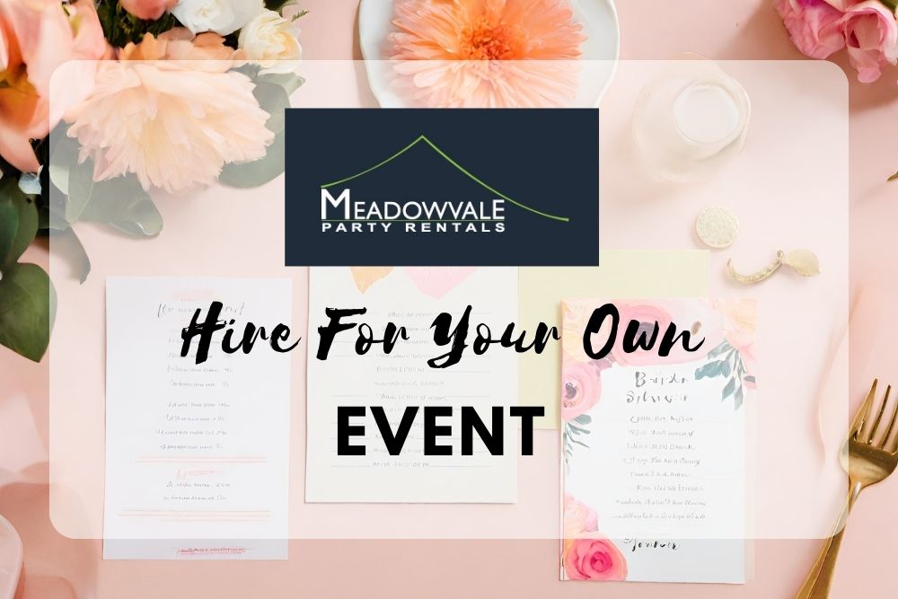 Hire For Your Own Event