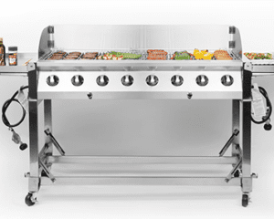24x48 silver grill BBQ