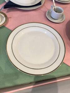 Gold Rim dinner plate