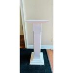 White Pedestal (34″ height, 12″x12″ top) thumbnail