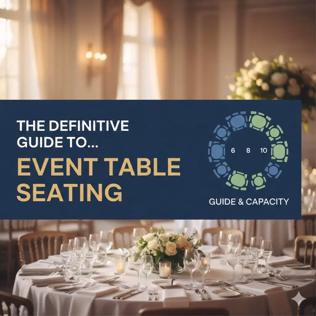 The Definitive Guide to Event Table Seating Guide Capacity Table Seating Guide